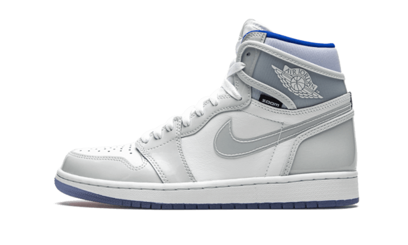 Air Jordan Air Jordan 1 Retro High Zoom White Racer Blue biały-niebieski - widok główny z boku | Saturaise.com