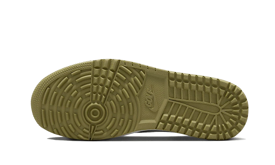 Buty Air Jordan Air Jordan 1 Retro Low Golf Travis Scott Neutral Olive - widok z przodu - Rozmiary EU