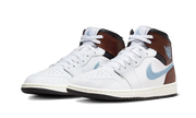 Kup oryginalne Air Jordan 1 Retro Mid SE Brown Blue Grey FQ7831-142 - widok z drugiego boku - Sneakersy