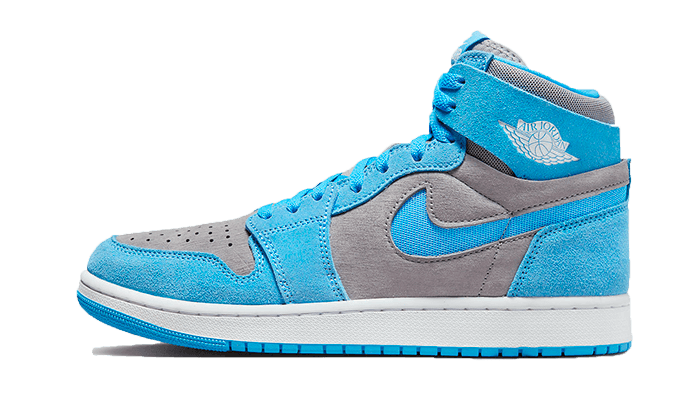 Air Jordan Air Jordan 1 Zoom CMFT 2 University Blue Grey niebiesko-biały - widok główny z boku | Saturaise.com