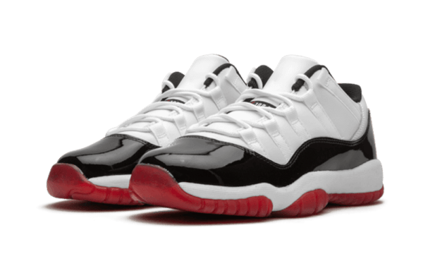 Air Jordan 11 Low White Bred - Kup oryginalne Air Jordan 11 Low White Bred - widok z drugiego boku - Sneakersy