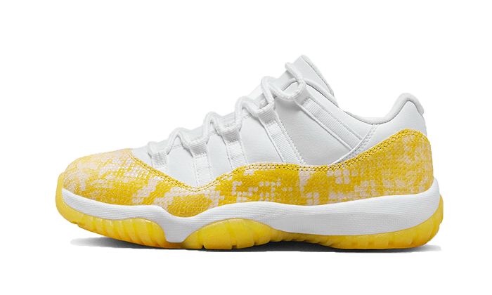 Air Jordan Air Jordan 11 Retro Low Yellow Snakeskin biały-żółty - widok główny z boku | Saturaise.com