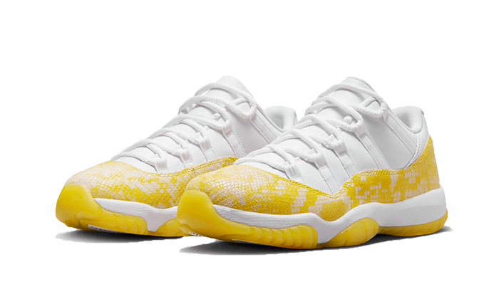 Kup oryginalne Air Jordan 11 Retro Low Yellow Snakeskin - widok z drugiego boku - Sneakersy