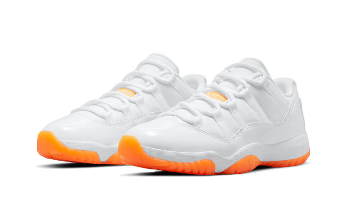 Kup oryginalne Air Jordan 11 Retro Low Bright Citrus - widok z drugiego boku - Sneakersy
