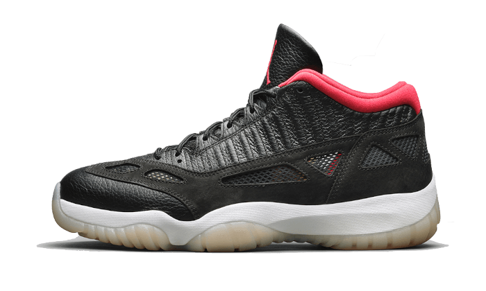 Air Jordan Air Jordan 11 Retro Low IE Bred (2021) czarno-czerwony - widok główny z boku | Saturaise.com