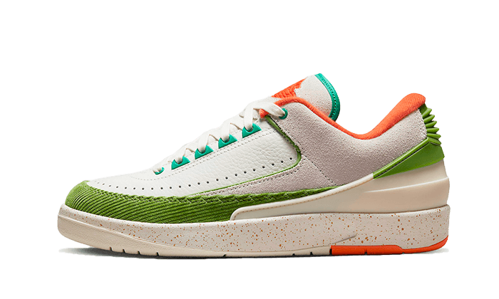 Air Jordan Air Jordan 2 Low SP Titan Safety Orange czarny-biały - widok główny z boku | Saturaise.com