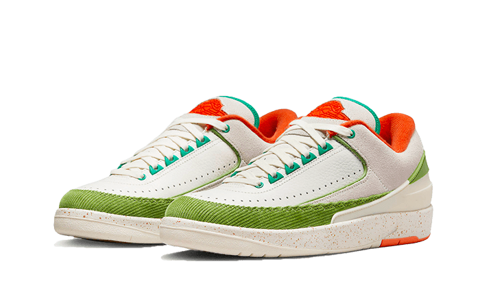 Kup oryginalne Air Jordan 2 Low SP Titan Safety Orange - widok z drugiego boku - Sneakersy