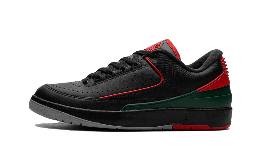 Air Jordan Air Jordan 2 Retro Low Christmas szaro-czarny - widok główny z boku | Saturaise.com