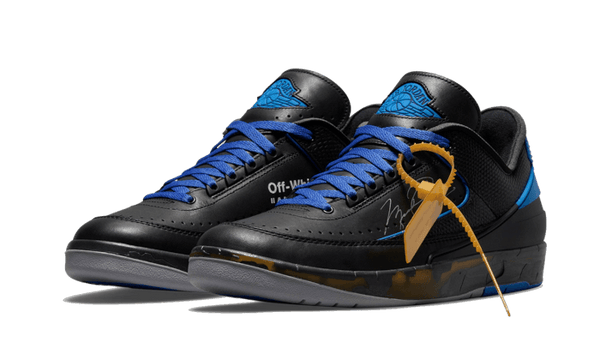 Air Jordan 2 Retro Low SP Off-White Black Blue - Kup oryginalne Air Jordan 2 Retro Low SP Off-White Black Blue - widok z drugiego boku - Sneakersy