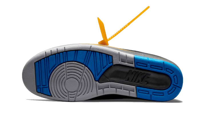 Buty Air Jordan Air Jordan 2 Retro Low SP Off-White Black Blue - widok z przodu - Rozmiary EU