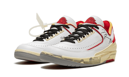 Kup oryginalne Air Jordan 2 Retro Low SP Off-White White Red - widok z drugiego boku - Sneakersy