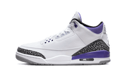 Air Jordan Air Jordan 3 Dark Iris szaro-czarny - widok główny z boku | Saturaise.com