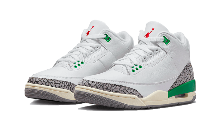 Kup oryginalne Air Jordan 3 Retro Lucky Green - widok z drugiego boku - Sneakersy