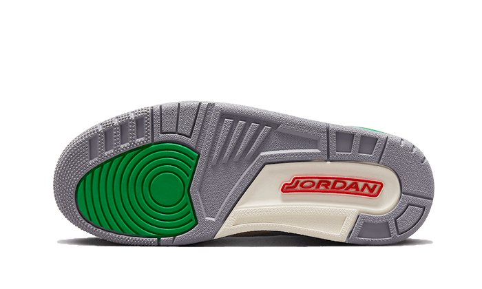 100% Oryginalne Air Jordan 3 Retro Lucky Green - widok z tyłu - 775.00 PLN