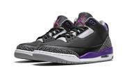 Kup oryginalne Air Jordan 3 Retro Black Court Purple - widok z drugiego boku - Sneakersy