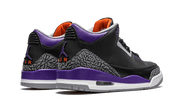 Buty Air Jordan Air Jordan 3 Retro Black Court Purple - widok z przodu - Rozmiary EU
