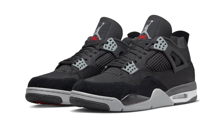 Kup oryginalne Air Jordan 4 Black Canvas DH7138-006 - widok z drugiego boku - Sneakersy