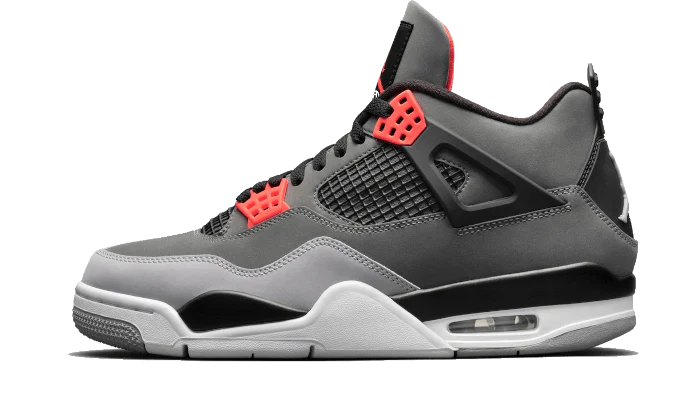 Air Jordan Air Jordan 4 Infrared (2022) szaro-czarny - widok główny z boku | Saturaise.com