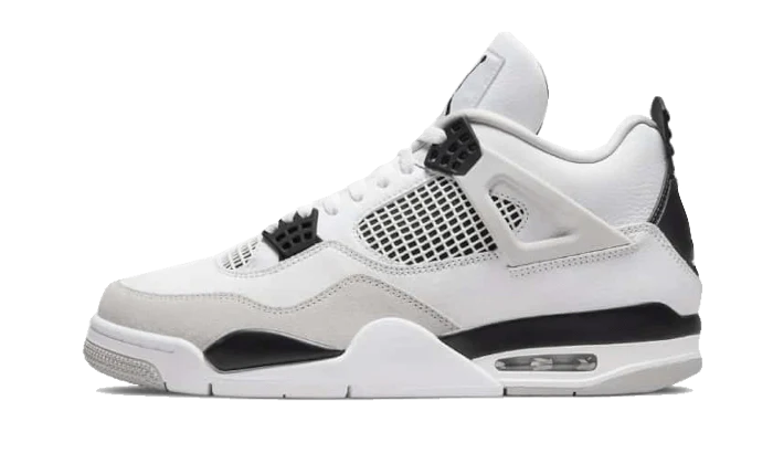 Air Jordan Air Jordan 4 Military Black czarny-biały - widok główny z boku | Saturaise.com