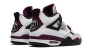 Buty Air Jordan Air Jordan 4 PSG Neutral Grey Bordeaux - widok z przodu - Rozmiary EU