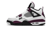 Air Jordan Air Jordan 4 PSG Neutral Grey Bordeaux czarny-biały - widok główny z boku | Saturaise.com