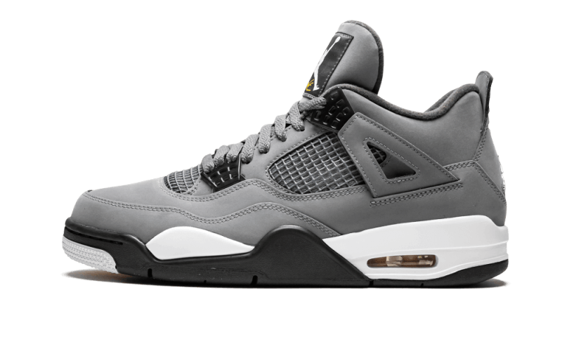 Air Jordan Air Jordan 4 Retro Cool Grey (2019) czarny-biały - widok główny z boku | Saturaise.com