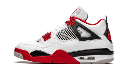 Air Jordan Air Jordan 4 Retro Fire Red (2020) czarny-biały - widok główny z boku | Saturaise.com