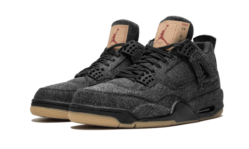 Kup oryginalne Air Jordan 4 Retro Levi's Black - widok z drugiego boku - Sneakersy