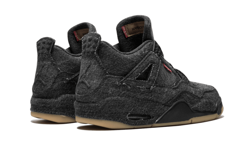 Buty Air Jordan Air Jordan 4 Retro Levi's Black - widok z przodu - Rozmiary EU
