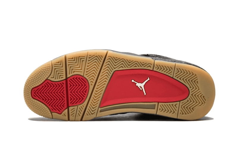 100% Oryginalne Air Jordan 4 Retro Levi's Black - widok z tyłu - 3425.00 PLN