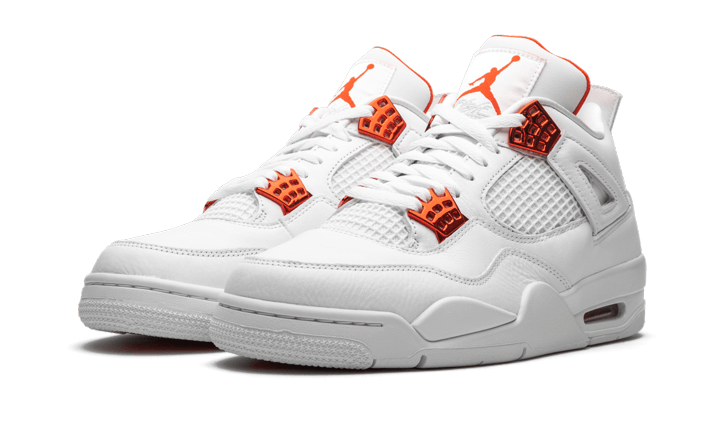 Kup oryginalne Air Jordan 4 Retro Metallic Orange - widok z drugiego boku - Sneakersy