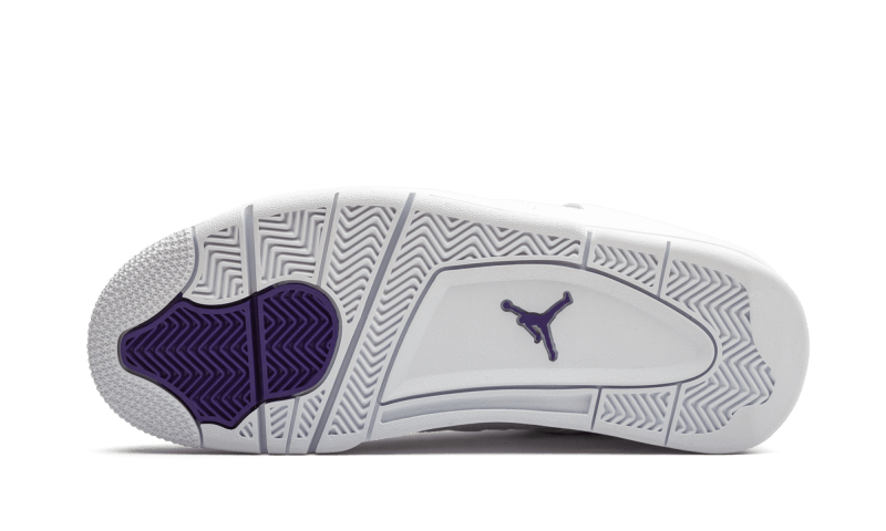 100% Oryginalne Air Jordan 4 Retro Metallic Purple - widok z tyłu - 4500.00 PLN