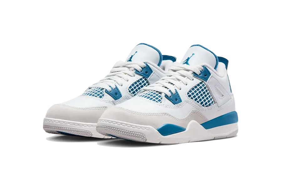 Kup oryginalne Air Jordan 4 Retro Military Blue (2024) Enfant (PS) - widok z drugiego boku - Sneakersy