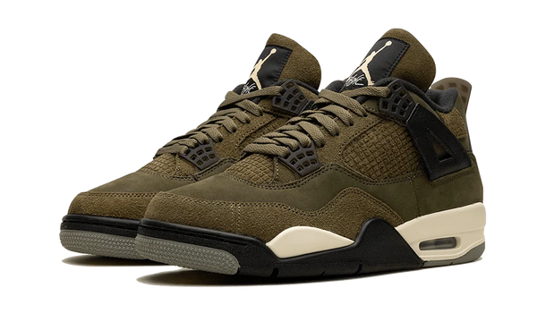 Air Jordan 4 Retro SE Craft Medium Olive - Kup oryginalne Air Jordan 4 Retro SE Craft Medium Olive FB9928-200 - widok z drugiego boku - Sneakersy