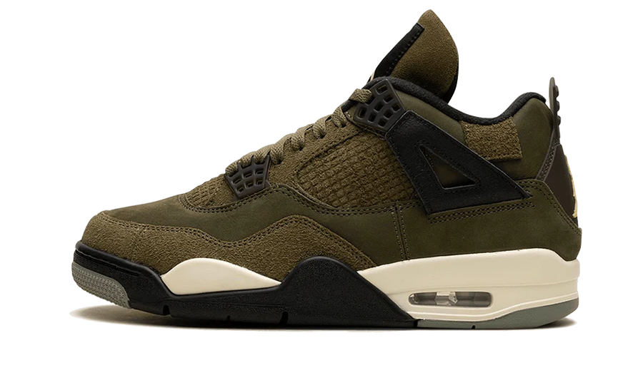 Air Jordan Air Jordan 4 Retro SE Craft Medium Olive czarny-biały - widok główny z boku | Saturaise.com