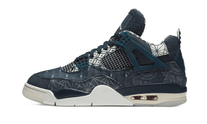 Air Jordan Air Jordan 4 Retro SE Deep Ocean szaro-czarny - widok główny z boku | Saturaise.com