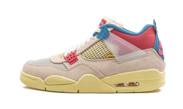 Air Jordan Air Jordan 4 Retro Union Guava Ice czerwony-niebieski - widok główny z boku | Saturaise.com