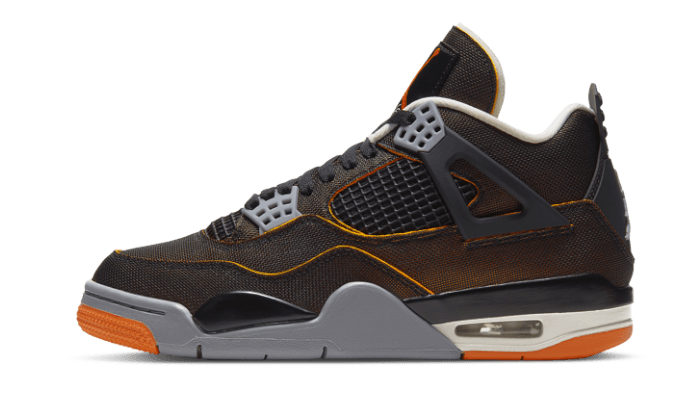 Air Jordan Air Jordan 4 SE Starfish czarny-biały - widok główny z boku | Saturaise.com