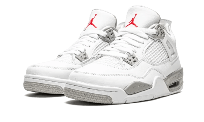 Kup oryginalne Air Jordan 4 Tech White (White Oreo) - widok z drugiego boku - Sneakersy