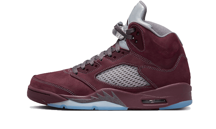 Air Jordan Air Jordan 5 Burgundy brązowy-srebrny - widok główny z boku | Saturaise.com