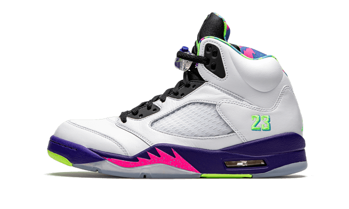 Air Jordan Air Jordan 5 Retro Alternate Bel-Air fioletowo-biały - widok główny z boku | Saturaise.com