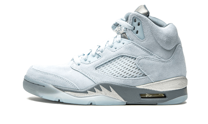 Air Jordan Air Jordan 5 Retro Bluebird biały-niebieski - widok główny z boku | Saturaise.com