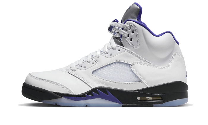 Air Jordan Air Jordan 5 Retro Dark Concord biało-czarny - widok główny z boku | Saturaise.com