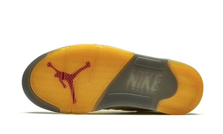 100% Oryginalne Air Jordan 5 Retro Off-White Sail - widok z tyłu - 1200.00 PLN