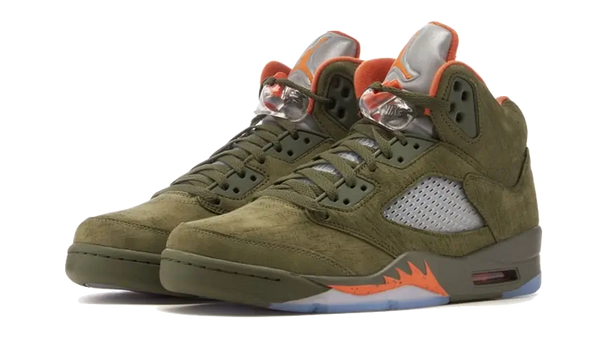 Air Jordan 5 Retro Olive - Kup oryginalne Air Jordan 5 Retro Olive - widok z drugiego boku - Sneakersy