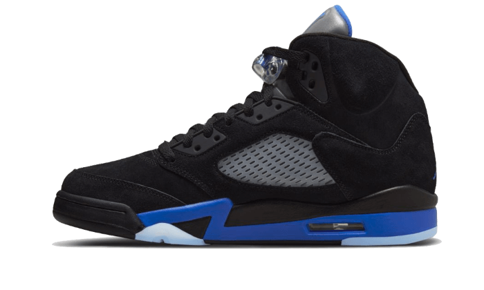 Air Jordan Air Jordan 5 Retro Racer Blue czarny-biały - widok główny z boku | Saturaise.com
