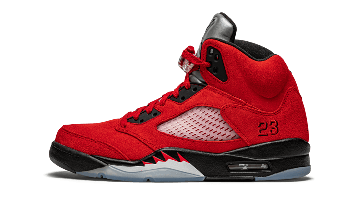 Air Jordan Air Jordan 5 Retro Raging Bull czarny-biały - widok główny z boku | Saturaise.com