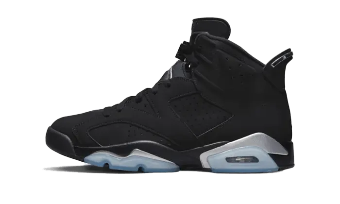 Air Jordan Air Jordan 6 Retro Chrome Metallic Silver czarny-brązowy - widok główny z boku | Saturaise.com