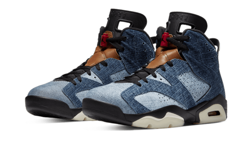 Kup oryginalne Air Jordan 6 Retro Washed Denim - widok z drugiego boku - Sneakersy