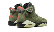 Buty Air Jordan Air Jordan 6 Travis Scott Medium Olive - widok z przodu - Rozmiary EU